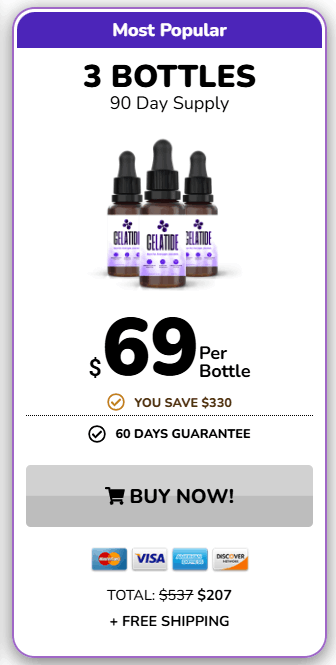 Gelatide 3 Bottle Pricing